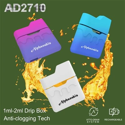 1ml 2ml Drip Oil Box Vape Obľúbený dizajn pre CBD THC Živá živica