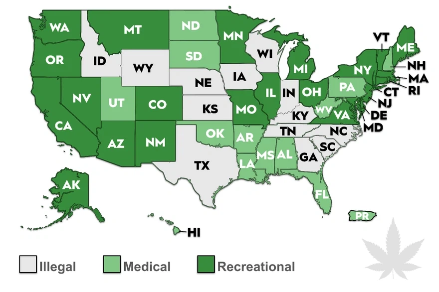 Federálna legalizácia marihuany USA: Rastúca možnosť v roku 2025